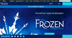 Desktop Screenshot of frozenthemusical.com