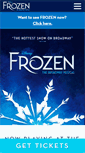 Mobile Screenshot of frozenthemusical.com