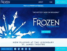 Tablet Screenshot of frozenthemusical.com